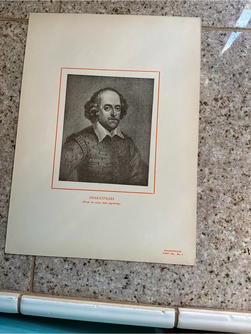 Classic Shakespeare Portrait Art Print - From Seymour Eaton 1900